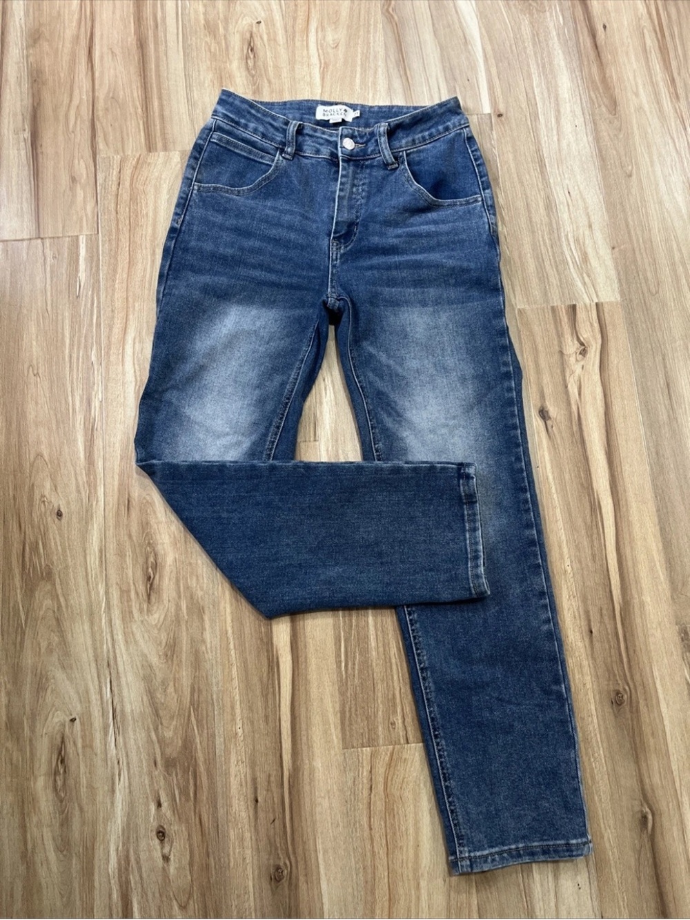 Molly Bracken Dark Blue Straight Leg Jeans